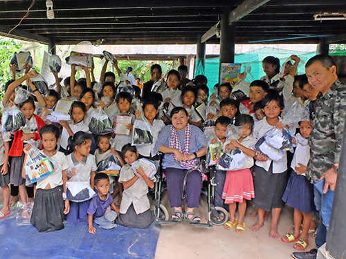 School supplies distribution